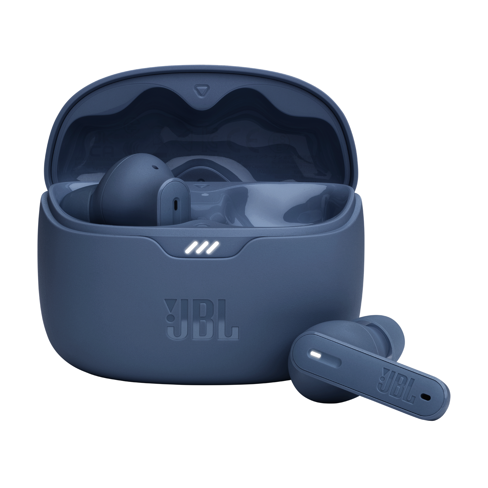 JBL Tune Beam - Blue - True wireless Noise Cancelling earbuds - Hero